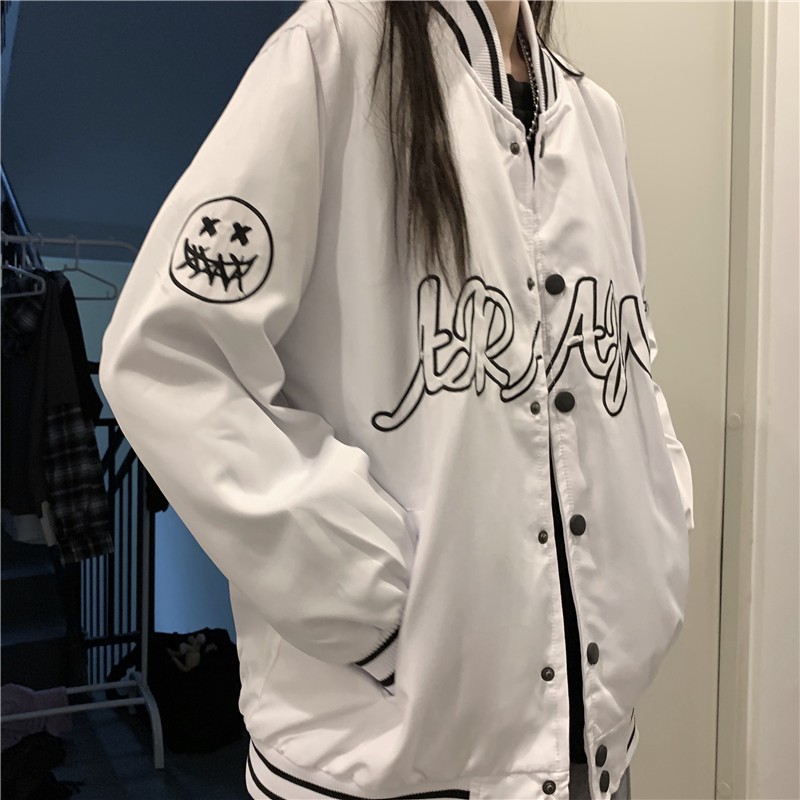 Áo khoác dù Nam Nữ Ulzzang, Áo Bomber Jacket Unisex form rộng Yinxx AK02