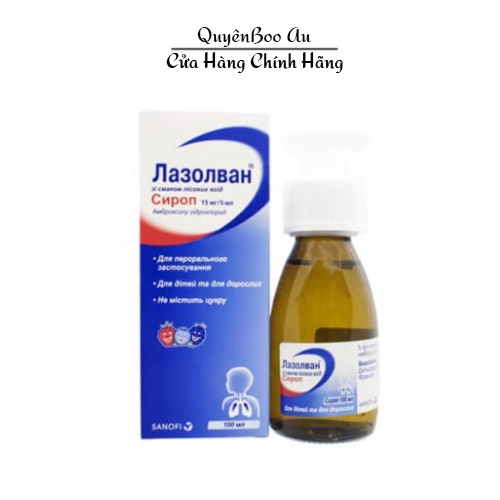 Siro Ho Long Đờm Thảo Dược Nga Lazolvan Hộp 100ml