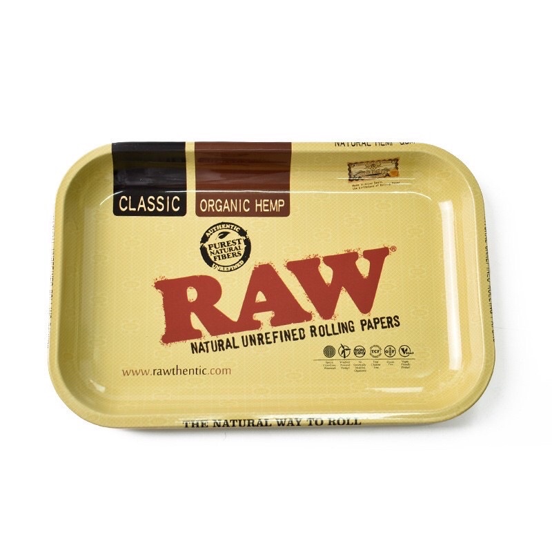 khay kim loại giấy raw kèm tips