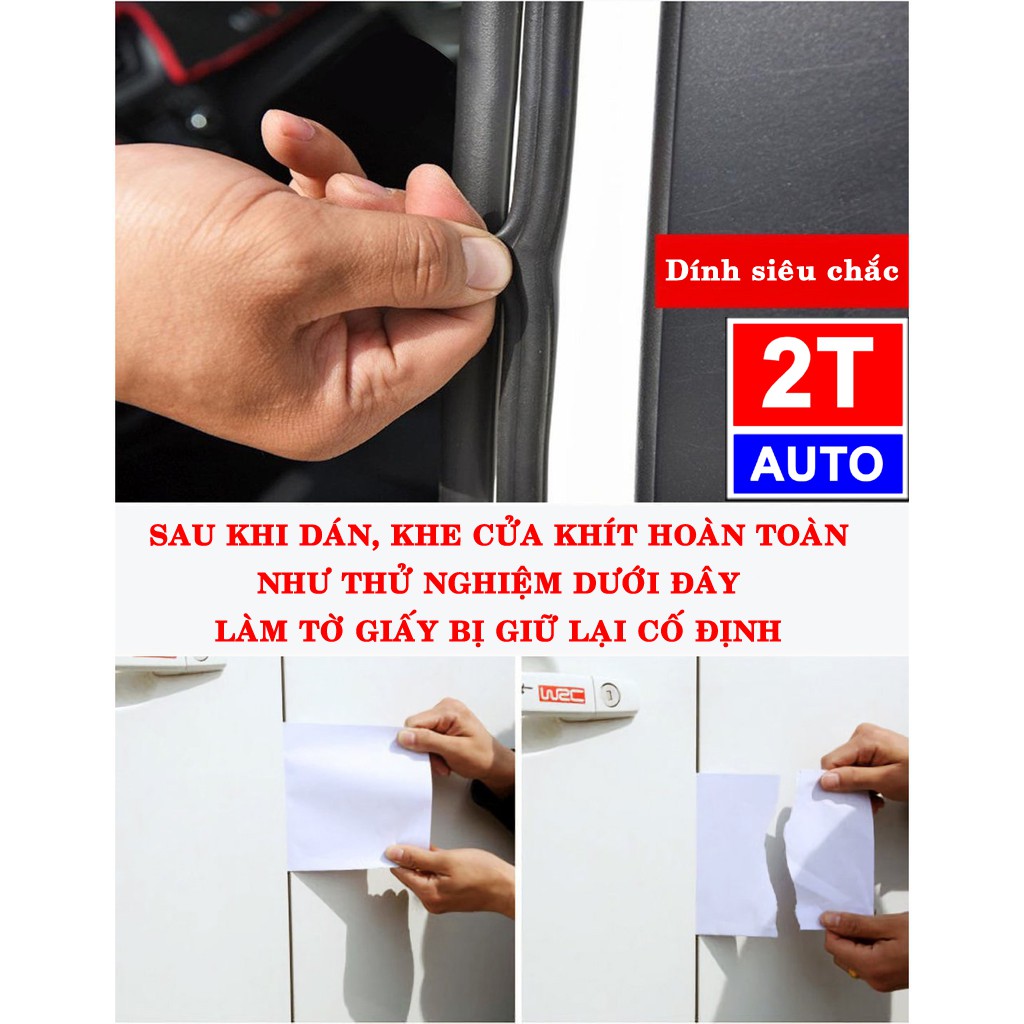 5M GIOĂNG CAO SU CHỐNG ỐN THẾ HỆ MỚI CHO Ô TÔ XE HƠI, RON LẮP TẤT CẢ CÁC VỊ TRÍ TRÊN XE:   SKU:239