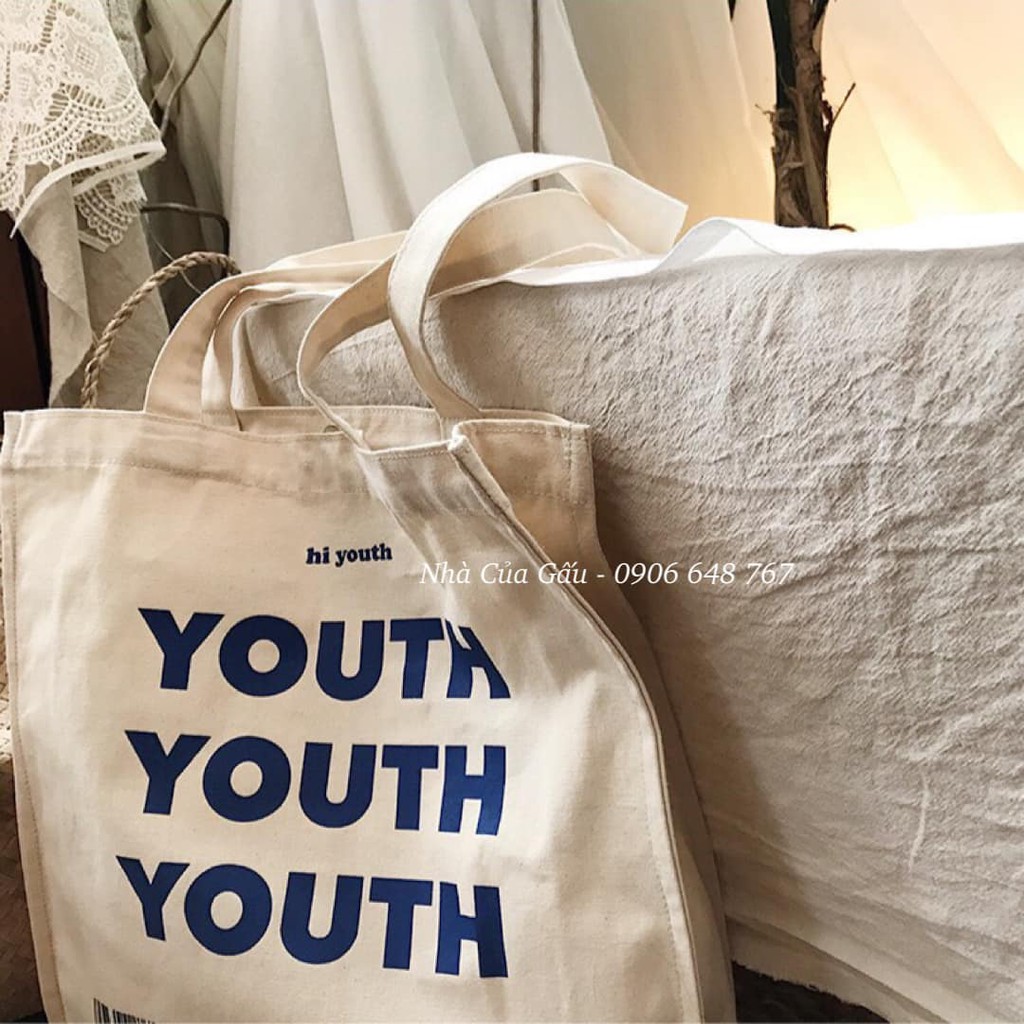 Túi tote vải đẹp YOUTH phong cách