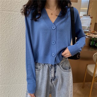 [SẴN]  áo len cardigan lửng