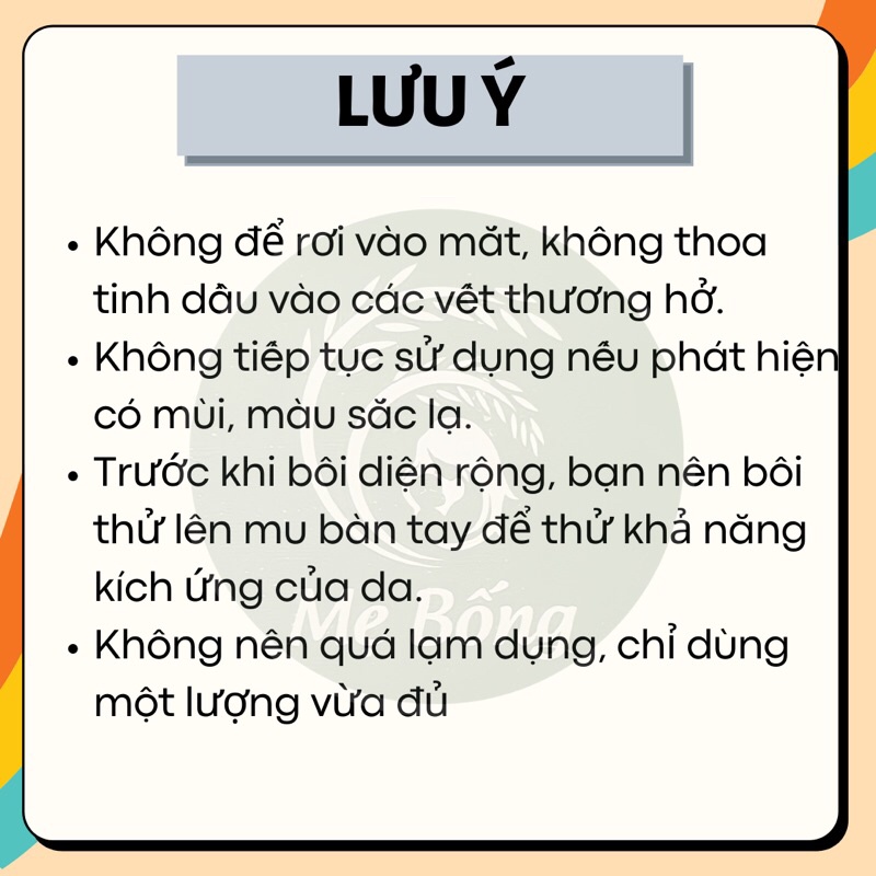 Tinh dầu tràm nguyên chất Mẹ Bống Dầu tràm giữ ấm cho bé, dầu tràm Huế tránh gió, đuổi muỗi