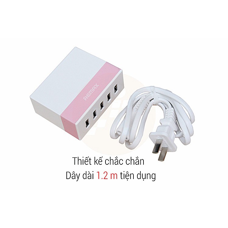 Bộ sạc 5 cổng USB Remax