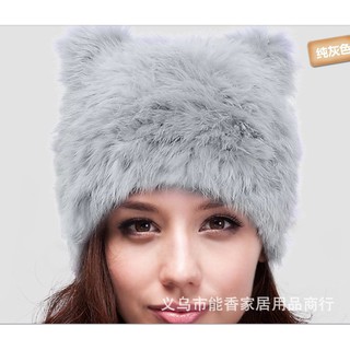 Mũ Tai Mèo 2 Lớp Siêu Ấm ( Y Hình)