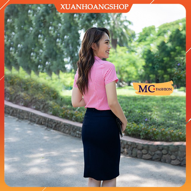 Chân Váy Bút Chì Nữ Công Sở, Lưng Cạp Cao, Dài Qua Gối, Màu Đen – Xanh Tím Than, Đẹp, Mc Fashion Cv0461 | BigBuy360 - bigbuy360.vn