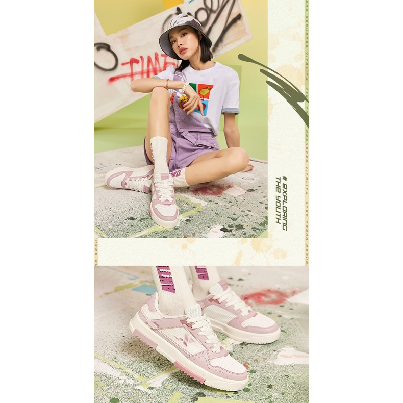 Giày thể thao trượt ván XTEP siêu nhẹ thoáng khí chống mòn thời trang dành cho nữ