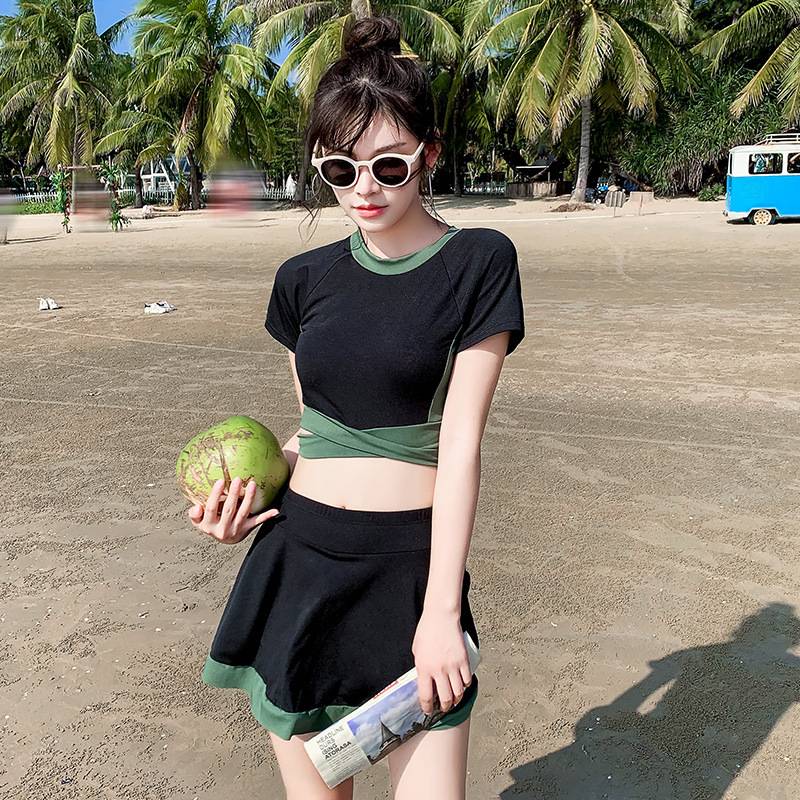 Đồ bơi nữ hai mảnh Mới ngực nhỏ tập hợp đồ bơi Slim Beach | BigBuy360 - bigbuy360.vn