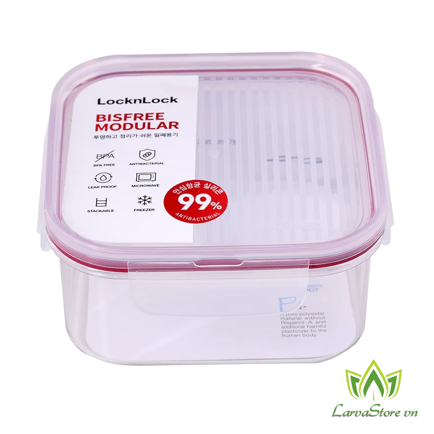 Modular LBF451RED 600ml Hộp Bảo Quản Thực Phẩm Nhựa Tritan Lock&amp;Lock Bisfree