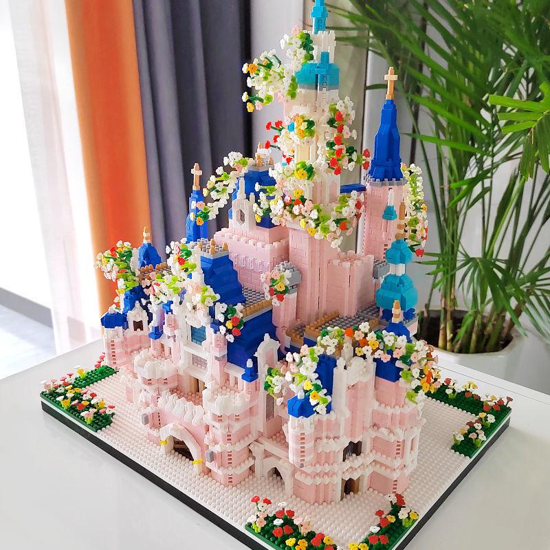 Tương thích Lego mini  Khu nhà  sân vườn Disney Lâu đài  tập hợp Đồ chơi Quà tặng