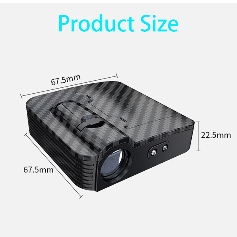 1 Đèn LED Laser Không Dây Chiếu Sáng Trang Trí Cửa Xe Hơi