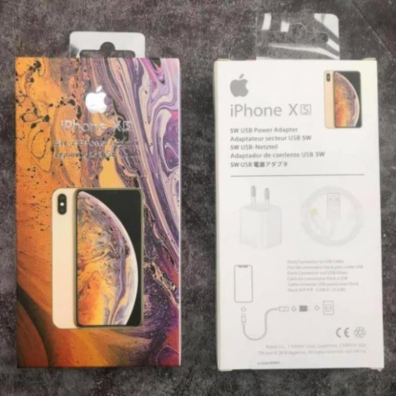 [𝑮𝒊𝒂́ 𝑯𝒖̉𝒚 𝑫𝒊𝒆̣̂𝒕] Bộ Sạc iPhone 6/7/8/X/Xs Max - Bảo Hành 12 Tháng Lỗi 1 Đổi 1