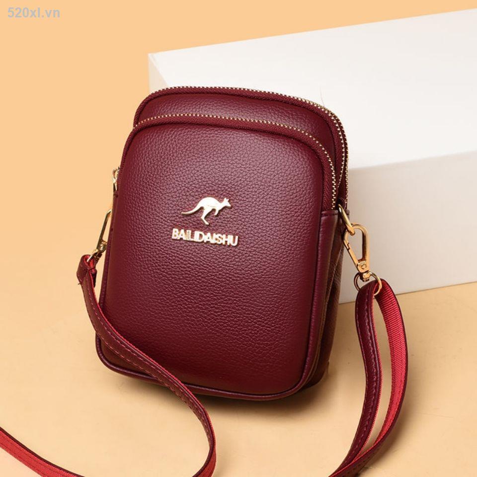 Túi Đeo Vai Da Bò Ba Lớp Kích Thước Nhỏ Thời Trang Mùa Hè Năm 2021 Cho Nữ