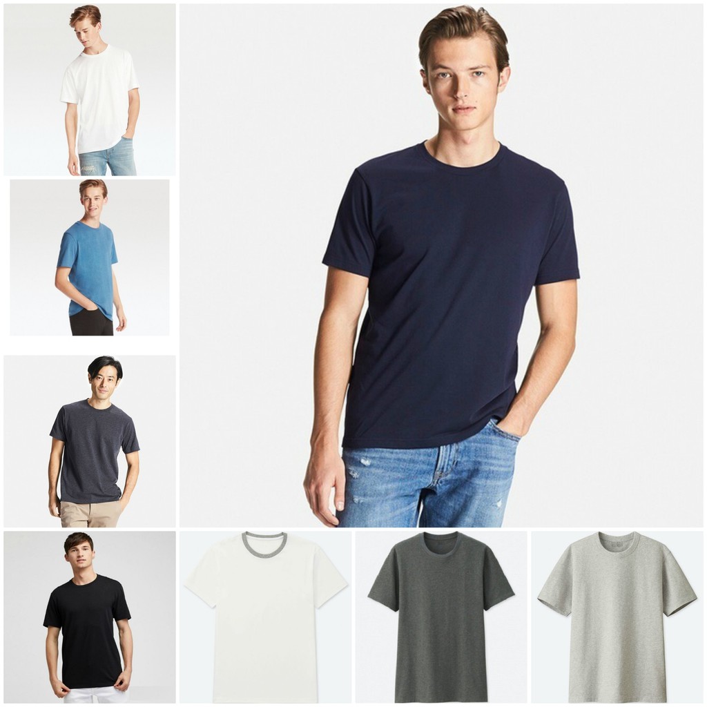 |Thanh lý| Áo thun Uni.qlo Nhật Bản có bill cổ tròn mịn mát nhiều màu unisex