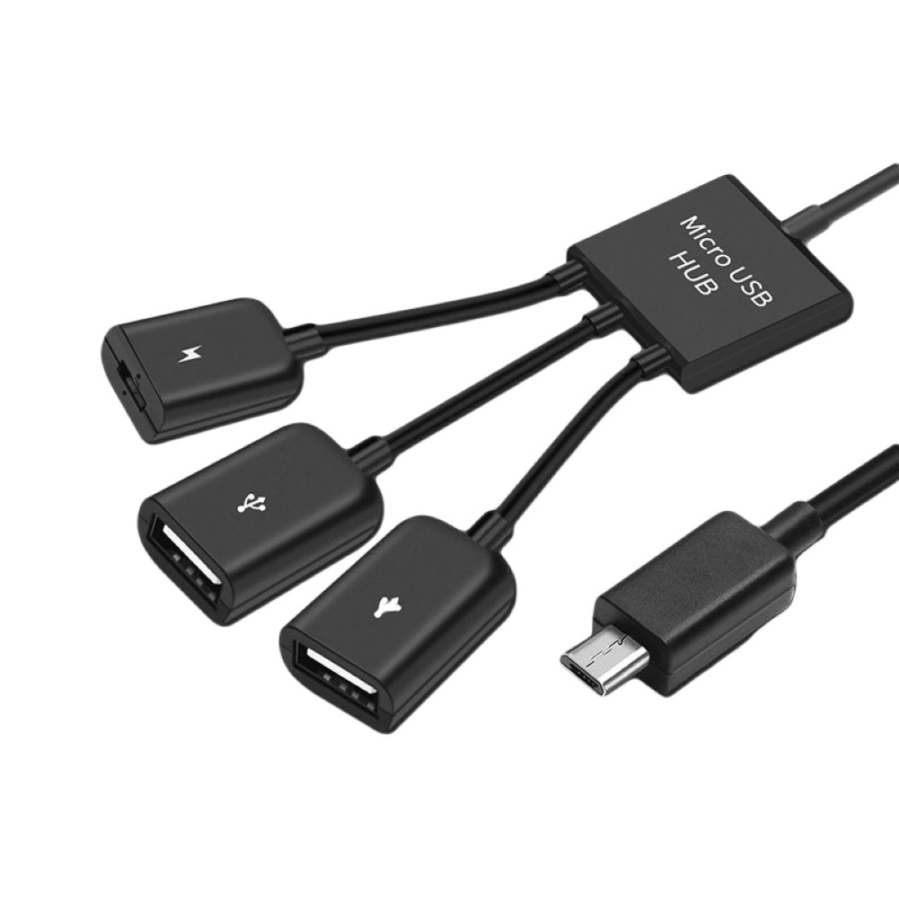 Đầu chia cổng Micro USB OTG 3 trong 1 cho điện thoại
