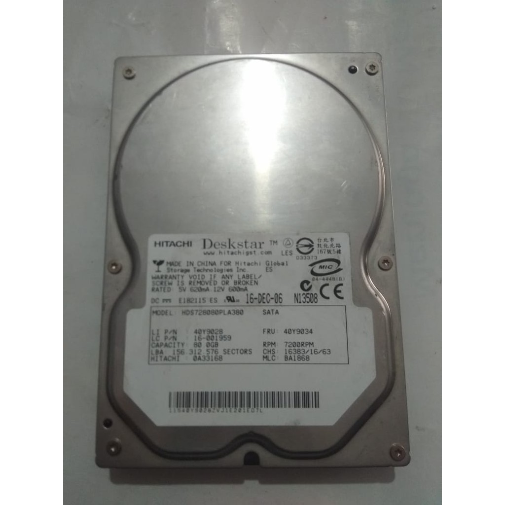 Ổ Cứng Ngoài 80gb Hdd Sata