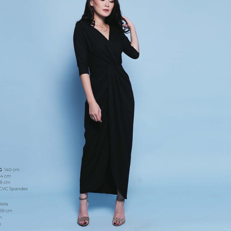 ➪ Crg191030 Đầm Maxi Dài Cổ Chữ V Thắt Nút Gợi Cảm Cho Nữ ✮