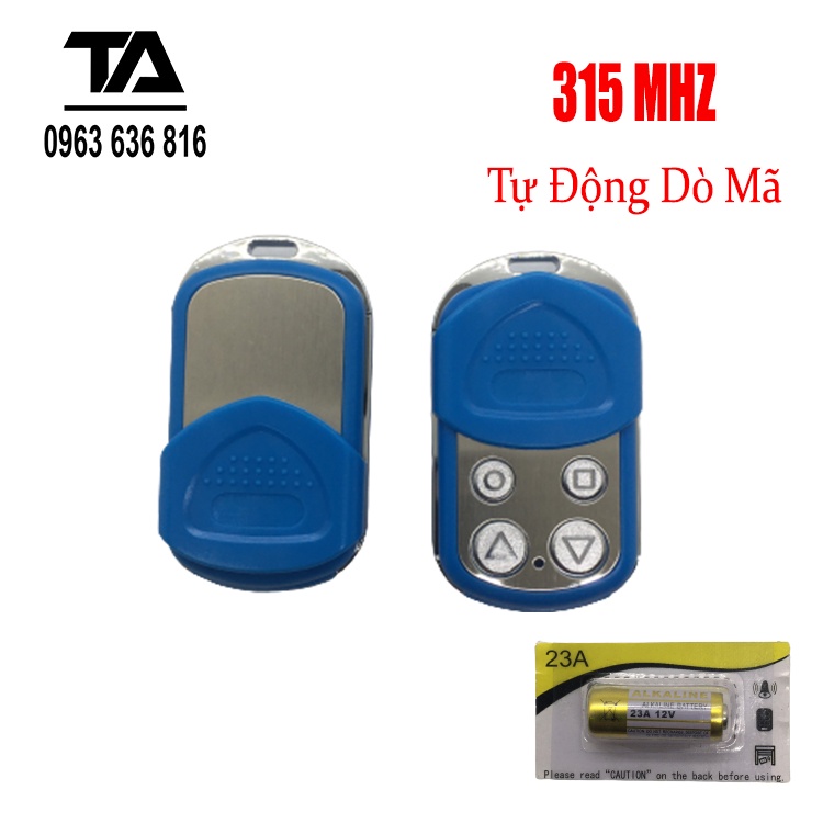 Remote điều khiển cửa cuốn 315 mhz tự học lệnh - Chính Hãng