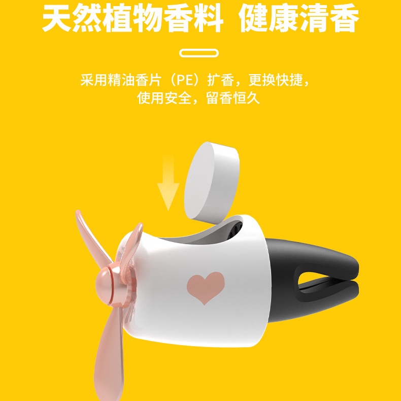 Line Friends Quạt khuếch tán nước hoa hình gấu nâu hoạt hình gắn lỗ thông gió xe hơi