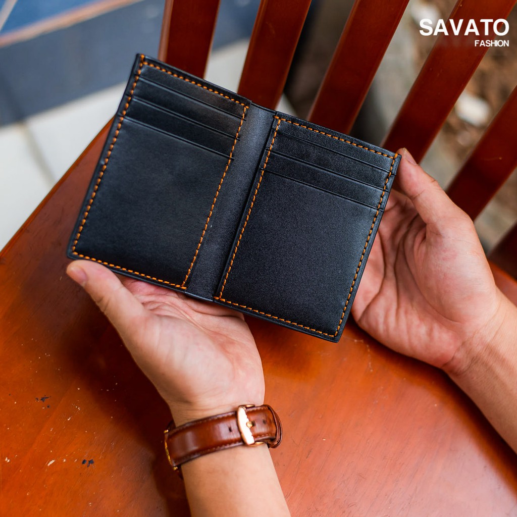 [Savato Fashion] Ví Nam Da Thật – 100% Pullup Leather   - BH 24 Tháng - Full Box