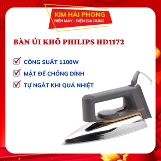 Bàn ủi Philips HD1172, bàn là quần áo du lịch mặt đế chống dính dụng chính hãng [kimhaiphong_store ]
