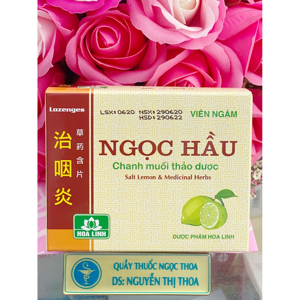 Ngọc hầu chanh muối thảo dược hộp 24 viên ngậm - ảnh sản phẩm 1