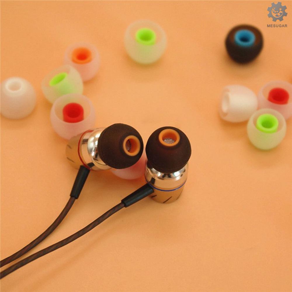(hàng Mới Về) Set 6 Cặp / 12 Cặp Nút Bịt Tai Bằng Silicon Gel Hai Màu Sắc Ngẫu Nhiên Kích Thước 3.8mm | BigBuy360 - bigbuy360.vn