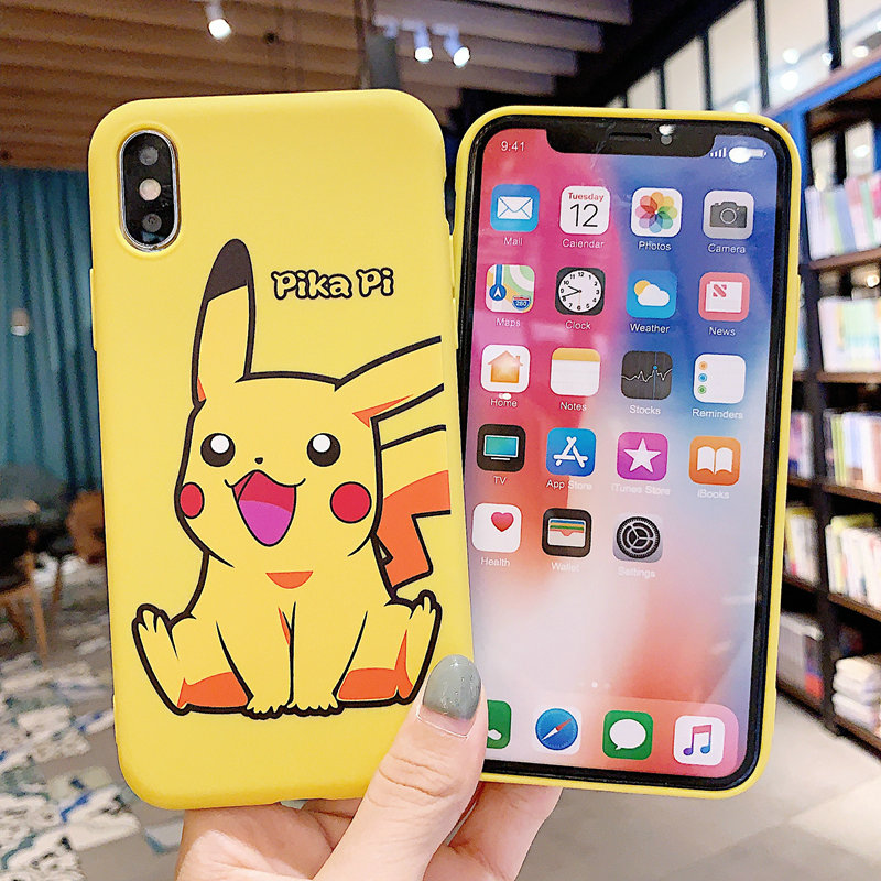 Ốp điện thoại in hình pikachu chống sốc cho Samsung S7 Edge S8 S8+ S9 S9+ S10 S10+ S10e S20 Ultra Note 9 10 Plus