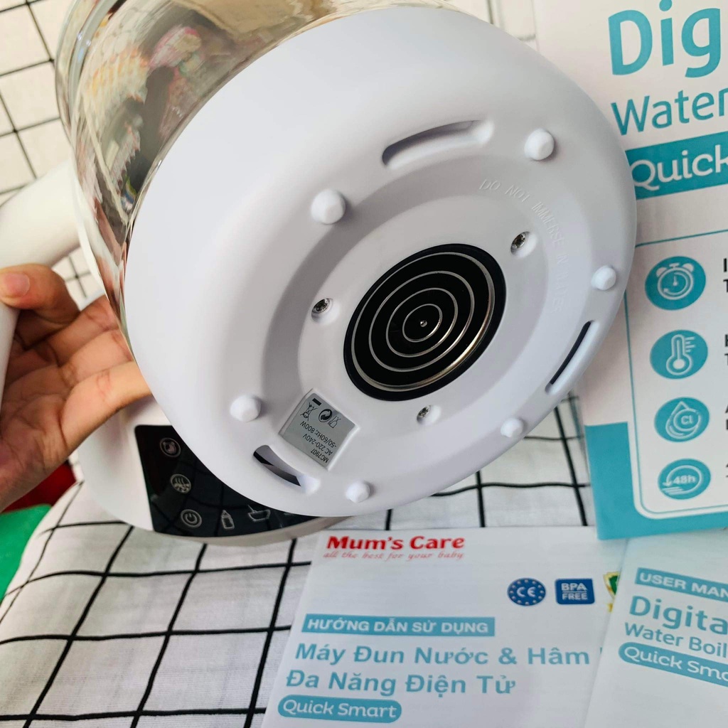 [BH 1 đổi 1] Máy đun và hâm nước pha sữa điên tử đa năng Mum's Care
