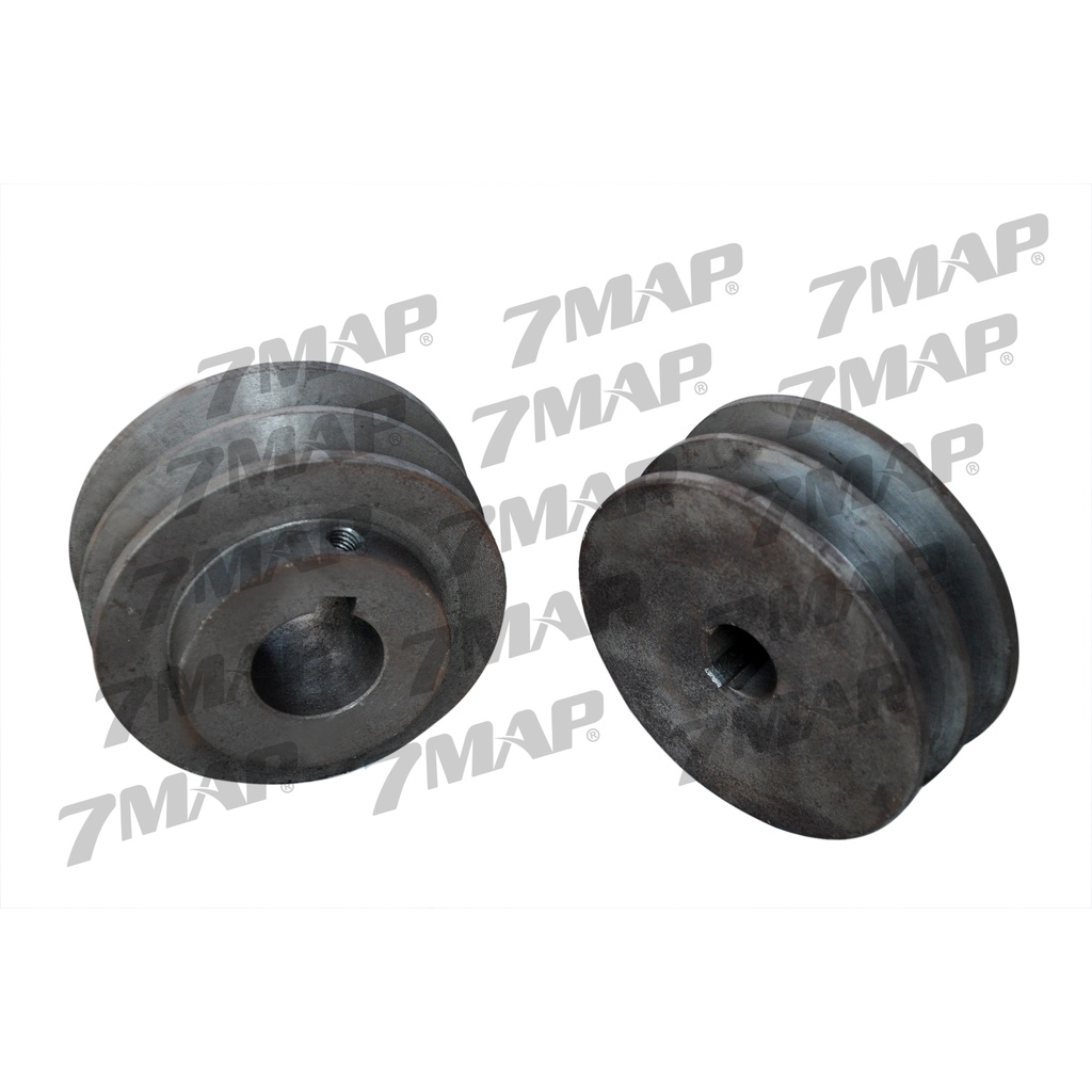 Ròng Rọc Dẫn Động Puly Buly Pulley Gang xám phụ tùng cơ khí máy chế tạo 130 x 2 Rãnh Hàng Đặc