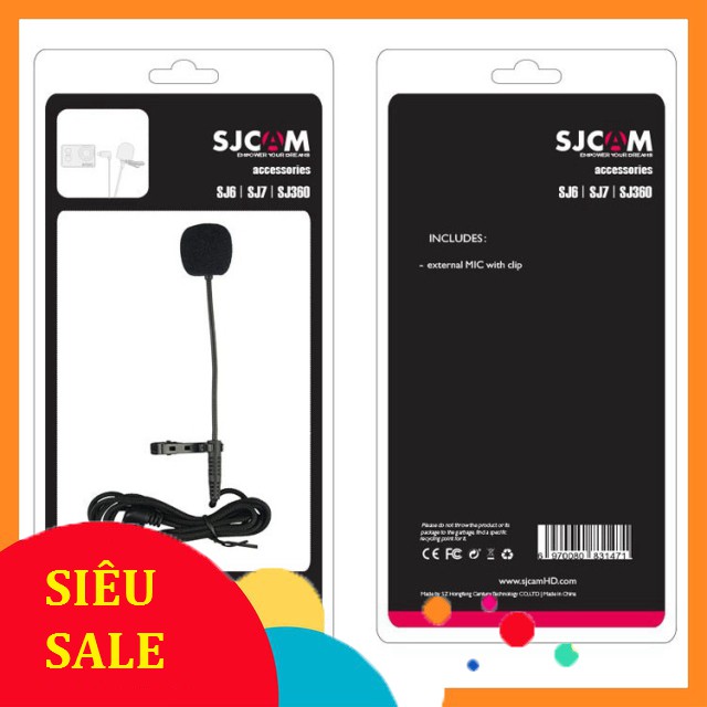 [SiêuRẻ] [Freeship toàn quốc từ 50k] Microphone SJCAM cho camera hành trình SJCAM SJ6 Lengend, SJ7 Star, SJ360 .