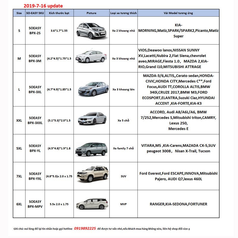 Bạt trùm xe hơi,áo trùm  xe ô tô từ 4 chỗ đến 7 chỗ,chống nóng,nước,xước sơn,vải dù Polyester Oxford Fabric cao cấp_BPXS