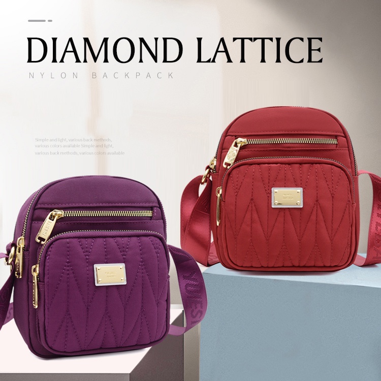 Túi Đeo Vai Đựng Điện Thoại Bằng Vải Nylon Thời Trang Dành Cho Nữ