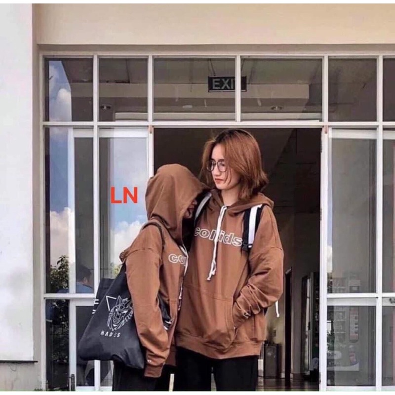 Áo hoodie nâu COL LN12