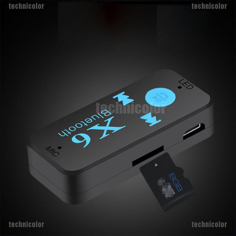 Thiết Bị Nhận Tín Hiệu Bluetooth X6 Jack 3.5mm Cho Xe Ô Tô