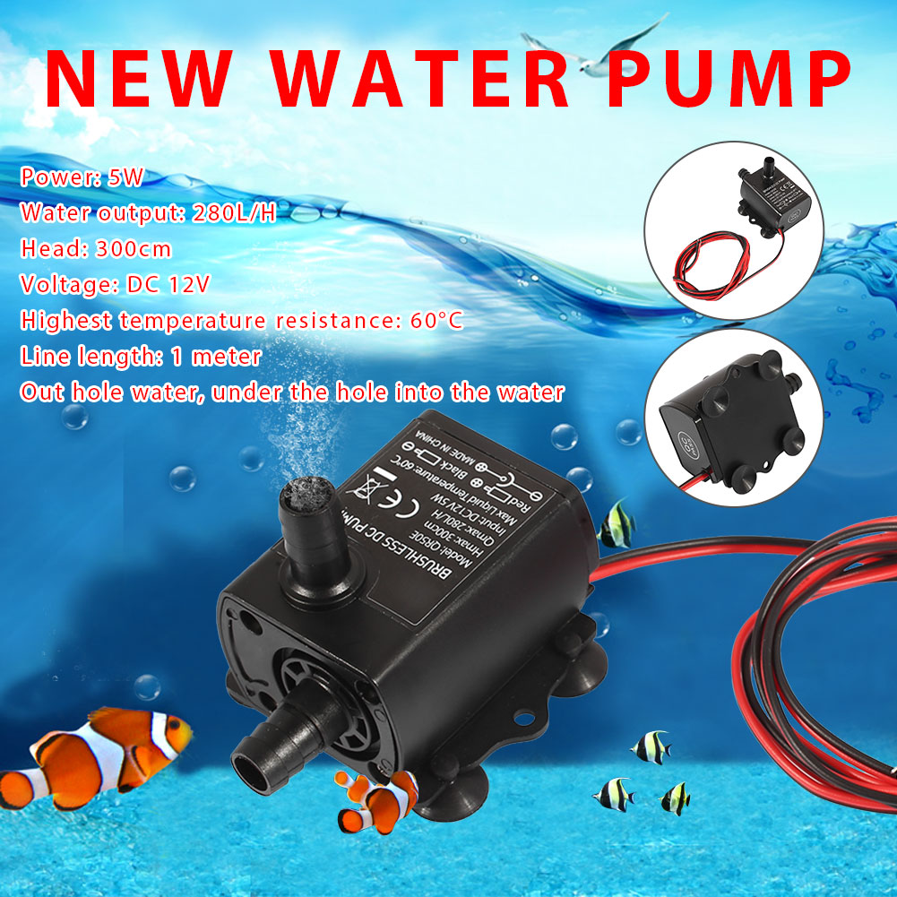 Máy Bơm Nước Mini Dc 12v Cho Hồ Cá