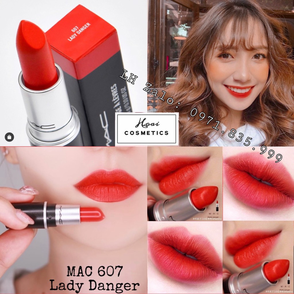 Son MAC Chính Hãng RUBY WOO/DEVOTED TO CHILI/LADY DANGER/DANGEROUS/MARRAKESH - Hàng Đủ Bill Bao Check | Thế Giới Skin Care