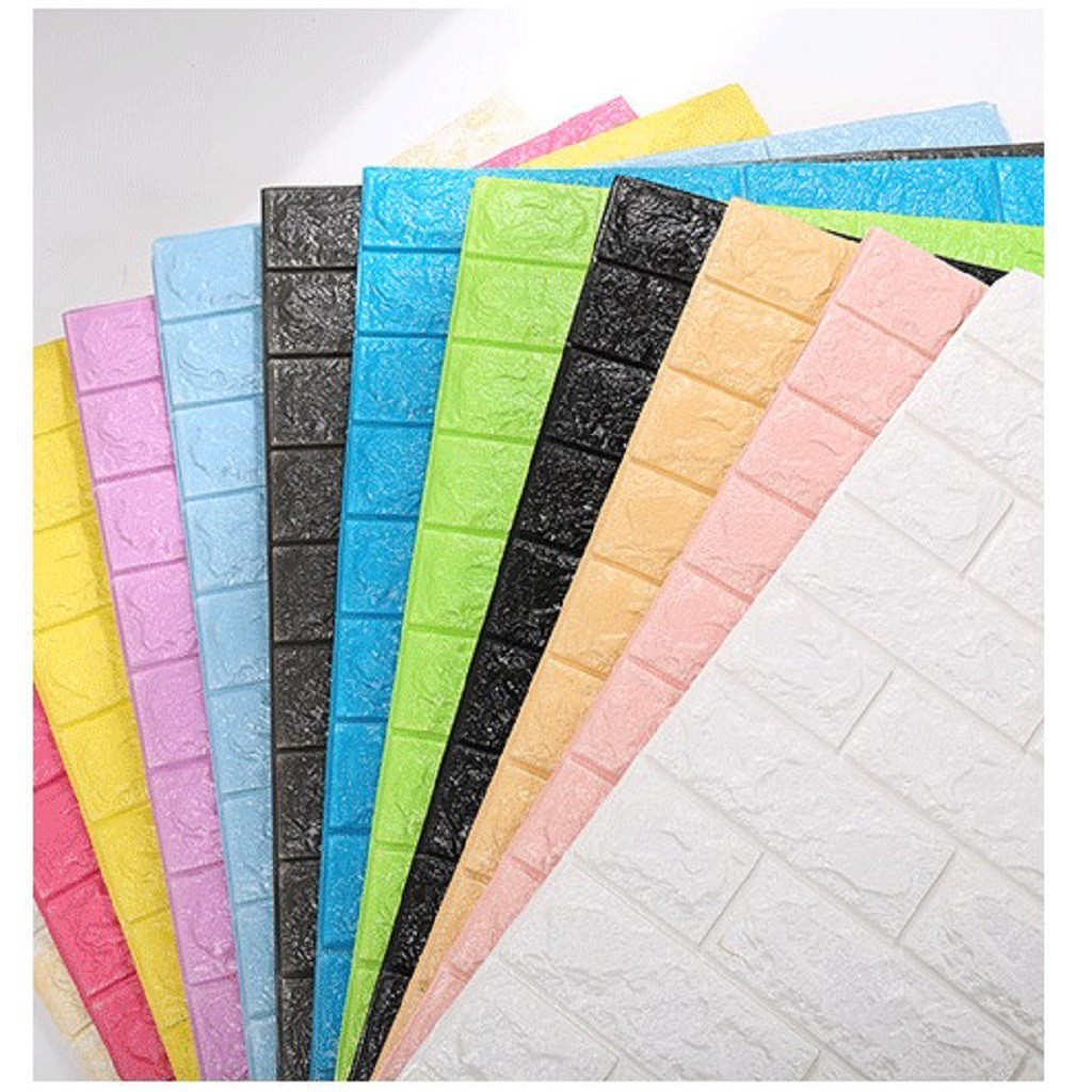 Xốp Dán Tường Giả Gạch 3D Siêu Dính Siêu Chắc 70X77Cm