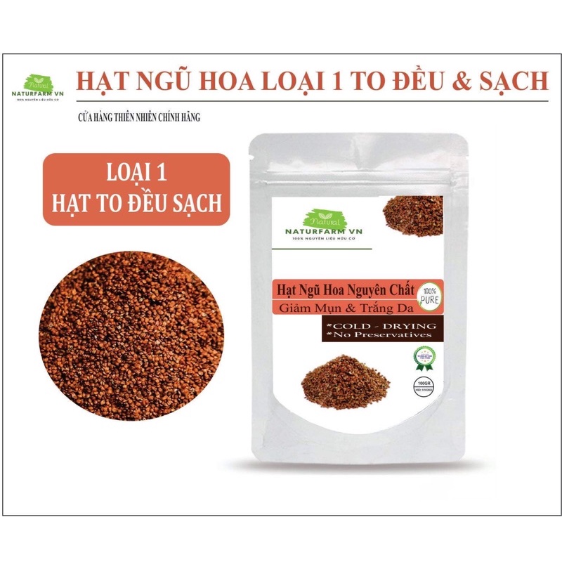 300GR Ngũ Hoa Hạt sạch nguyên chất mỹ phẩm Organic - Mỹ phẩm Handmade | Thế Giới Skin Care