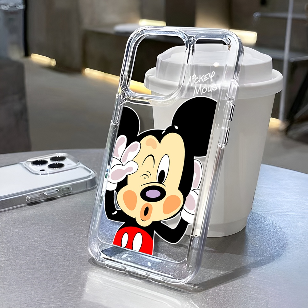 Ốp Điện Thoại Trong Suốt Họa Tiết Hoạt Hình Grimace Mickey Cho iphone 14 Plus 11 13promax 12 7Plus X XS Max 7 8 SE 2020