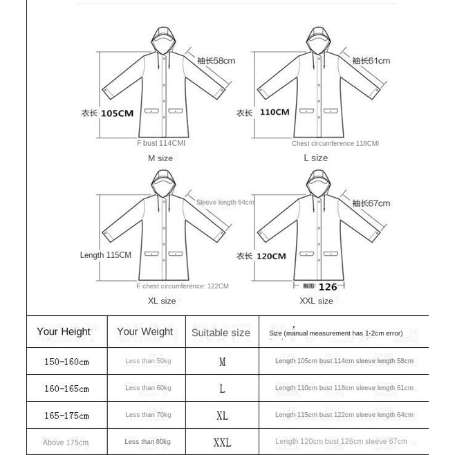 Áo Mưa Trong Suốt Chống Thấm Nước Thời Trang Cho Nam Và Nữ