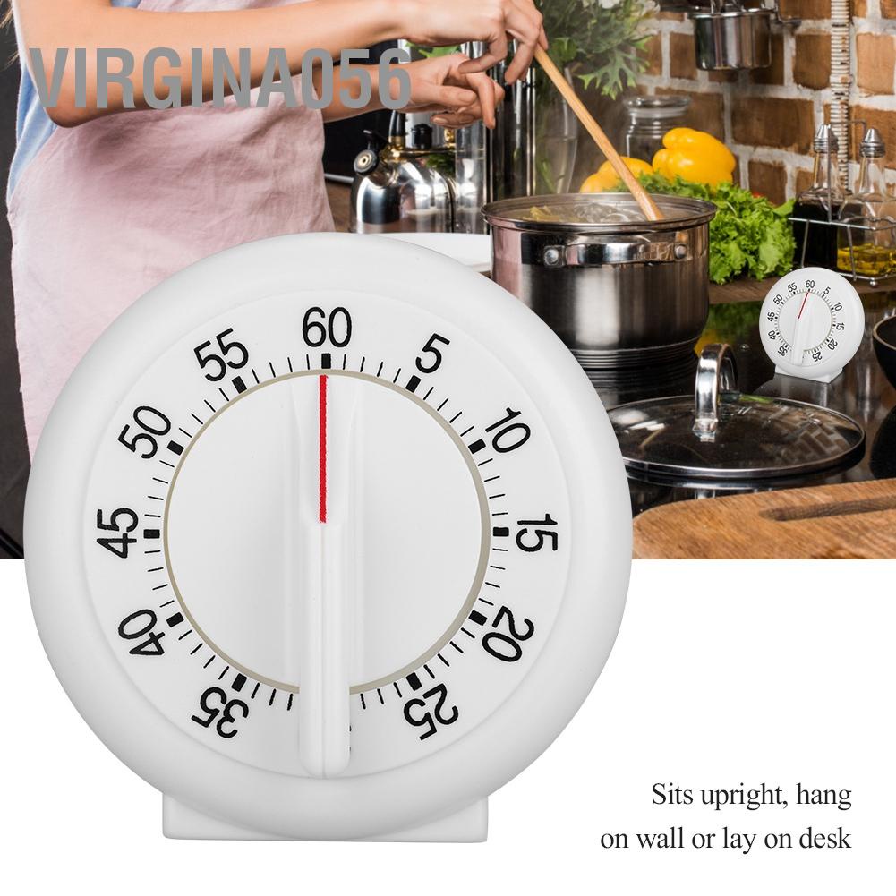 Virgina056 60 Minutes Round Shape Timer Kitchen Cooking Ring Mechanical Counter Alarm Clock