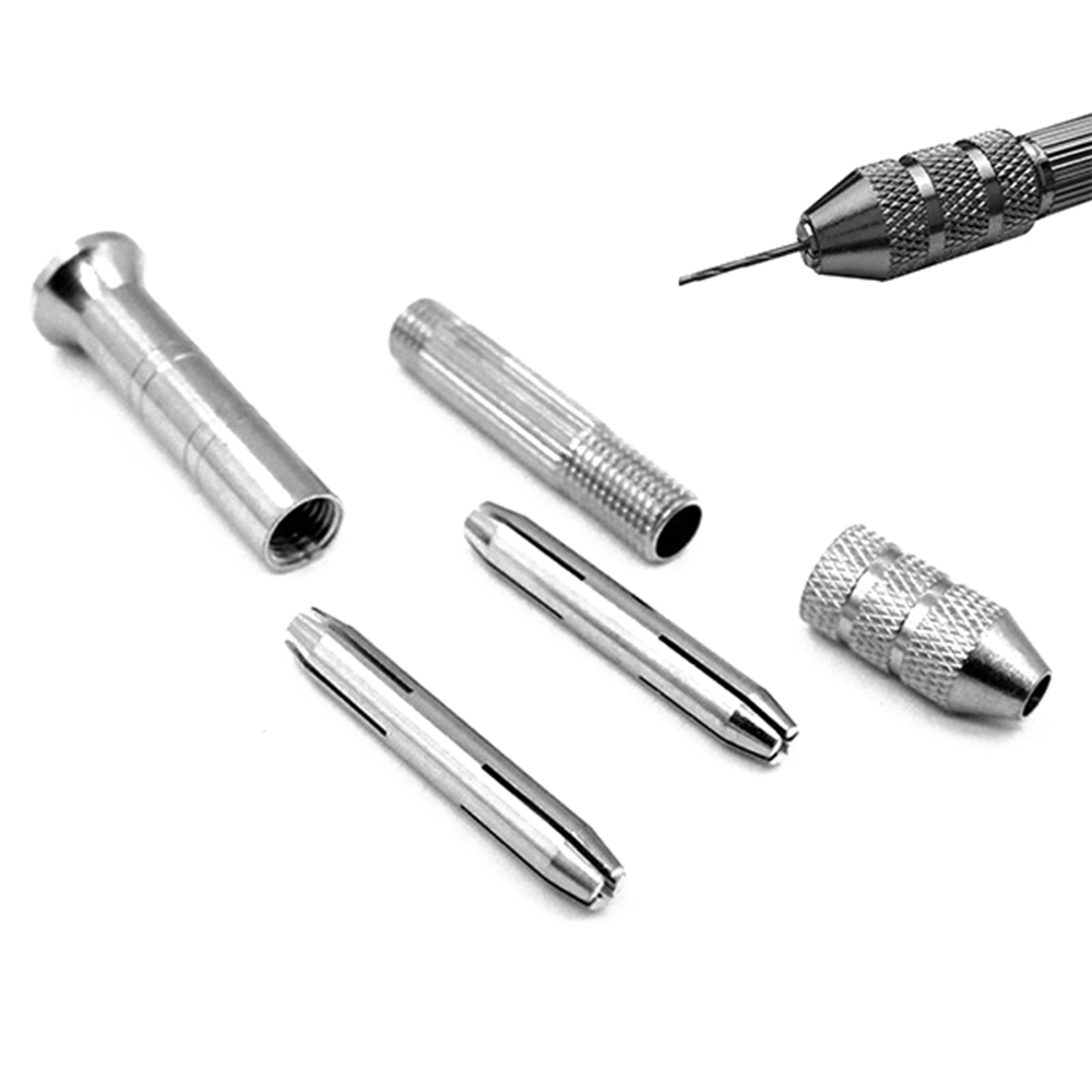MUVAKO Dụng Cụ Khoan Tay Mini Bán Tự Động Bằng Nhôm Có Thể Điều Chỉnh
