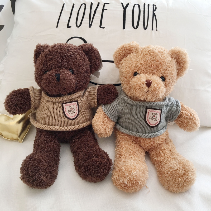 Gấu Teddy Nhồi Bông Mềm Mại Dễ Thương Cho Bé 30cm