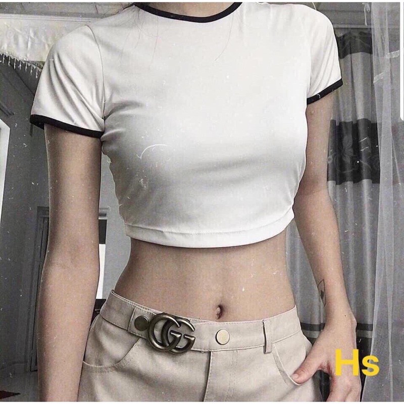 Áo thun cộc tay croptop