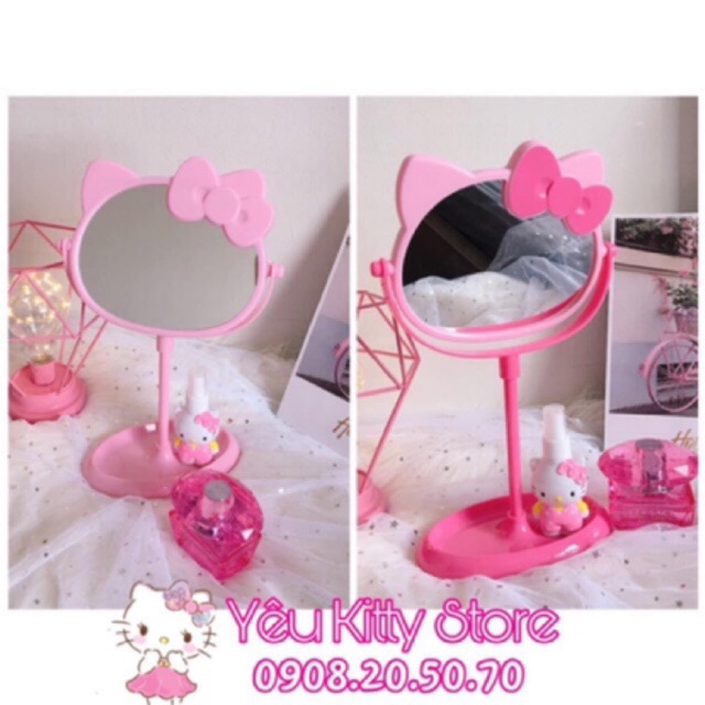 GƯƠNG TRANG ĐIỂM HAI MẶT HELLO KITTY