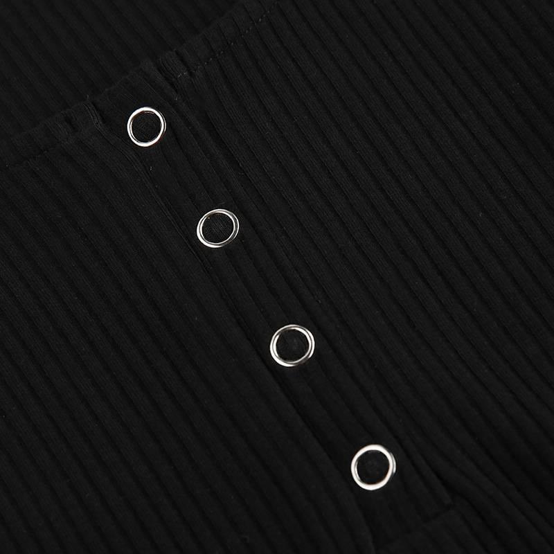 Bodysuit dệt kim tay dài cổ chữ V quyến rũ cho nữ | BigBuy360 - bigbuy360.vn