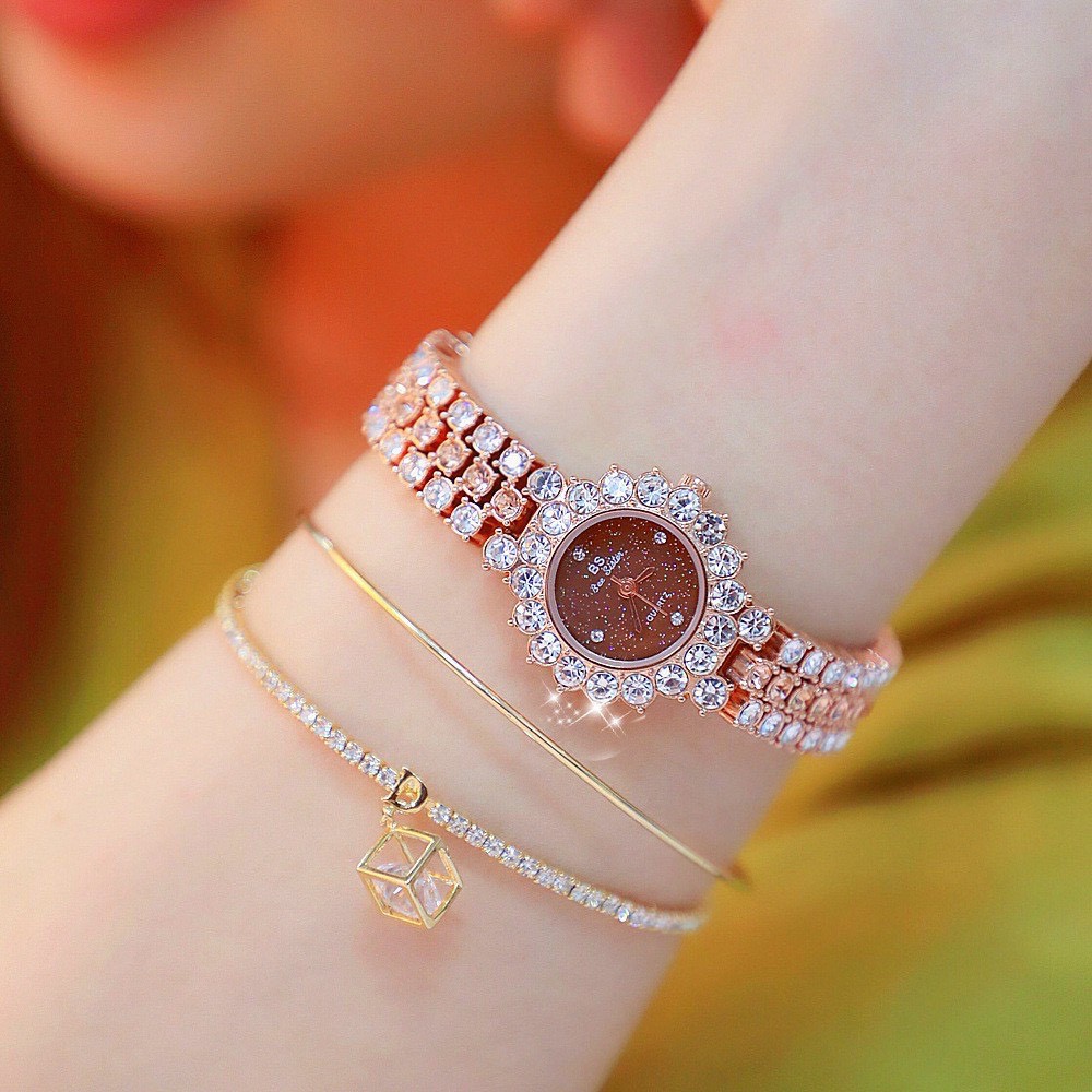 ĐỒNG HỒ NỮ THỜI TRANG BEE SISTER 1581 DÂY THÉPĐÍNH ĐÁ SIÊU SANG CHẢNH (2 MÀU) | BigBuy360 - bigbuy360.vn