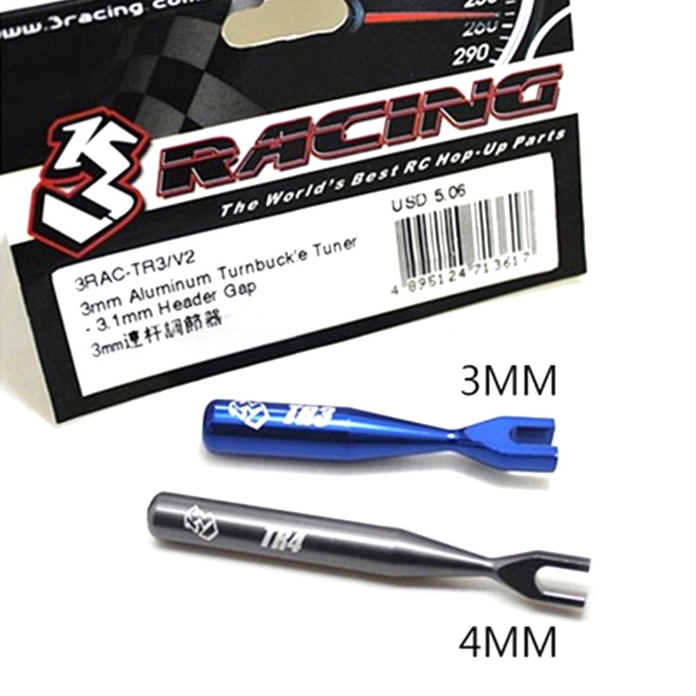3racing Sakura 3R Công cụ đa năng Có thể điều chỉnh ô tô Công cụ thanh dây buộc 3mm Cờ lê nhỏ 3RAC-T