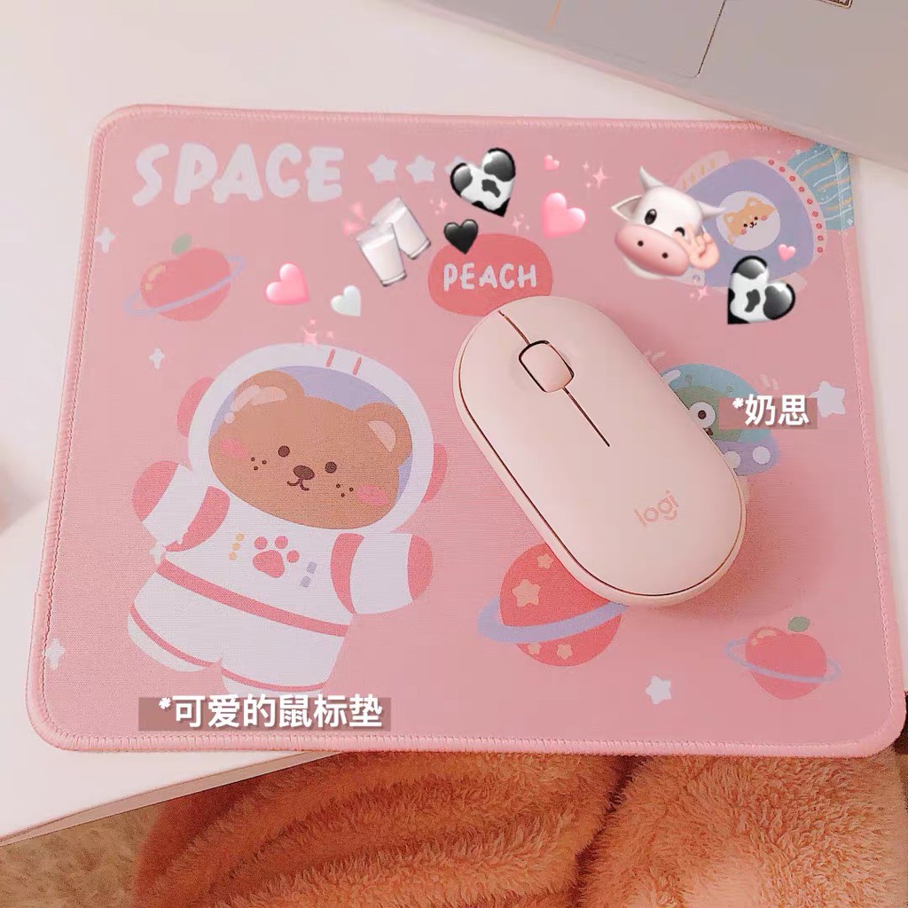 Miếng Lót Chuột Máy Tính In Hoạt Hình Dễ Thương Cho Nữ